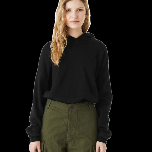 Ladies' Sponge Fleece Cinched Bottom Hooded Sweatshirt Thumbnail