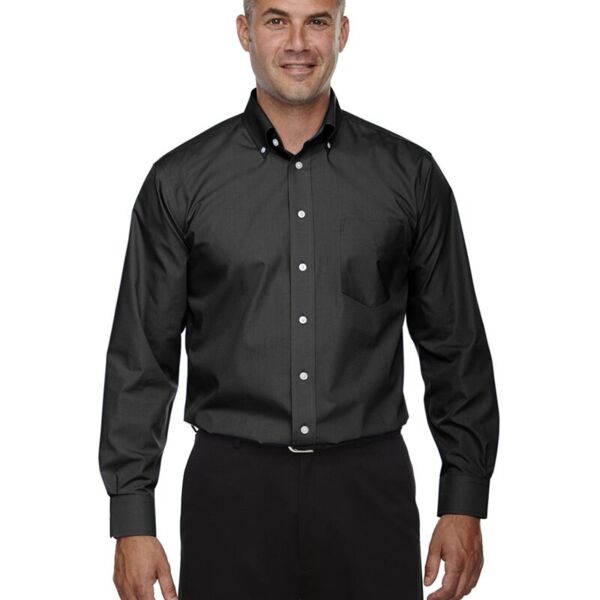 Men's Tall Crown Collection® Broadcloth Woven Dress Shirt Thumbnail