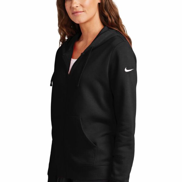 NIKE CLUB FLEECE SLEEVE SWOOSH LADIES' FULL ZIP HOODIE Thumbnail