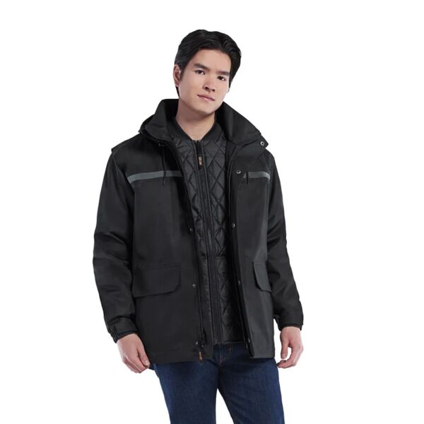 Adult Heavy Duty 3 in 1 Parka with Detachable Hood Thumbnail