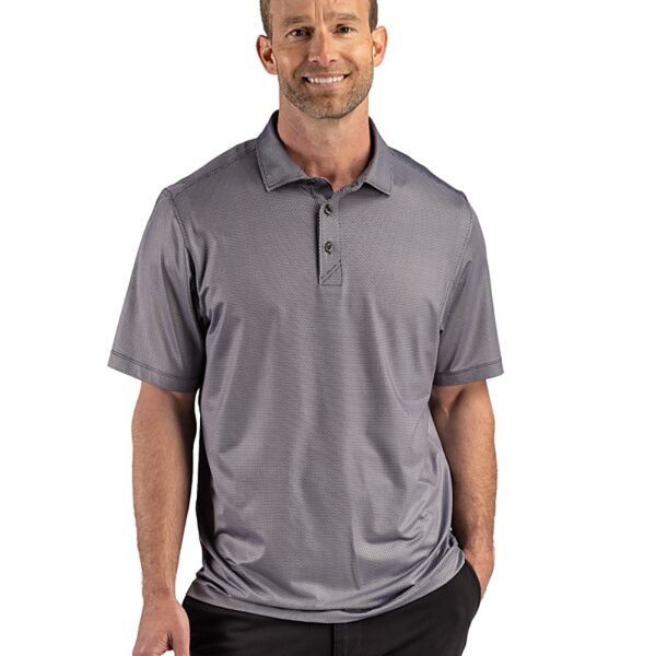 Cutter & Buck Pike Recycled Lattice Print Mens Big & Tall Polo Thumbnail