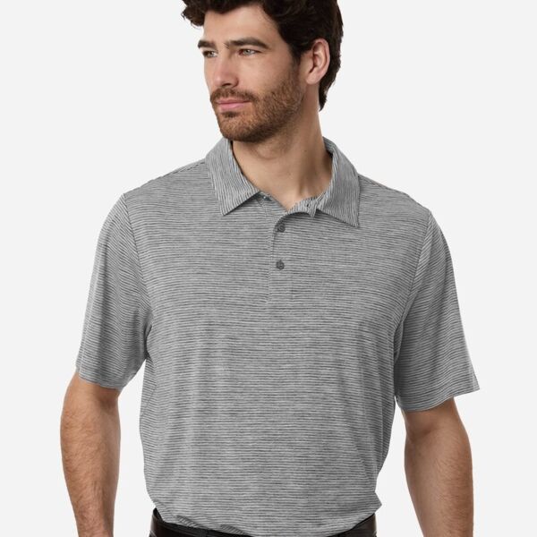 Men's Relay Heathered Stripe Polo Thumbnail
