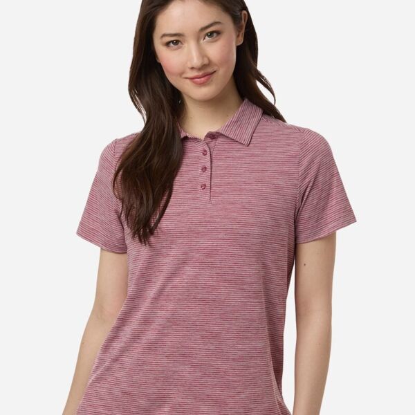 Women's Relay Heathered Stripe Polo Thumbnail