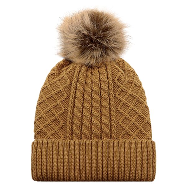 AJM Satin Lined Pom Pom Toque Thumbnail