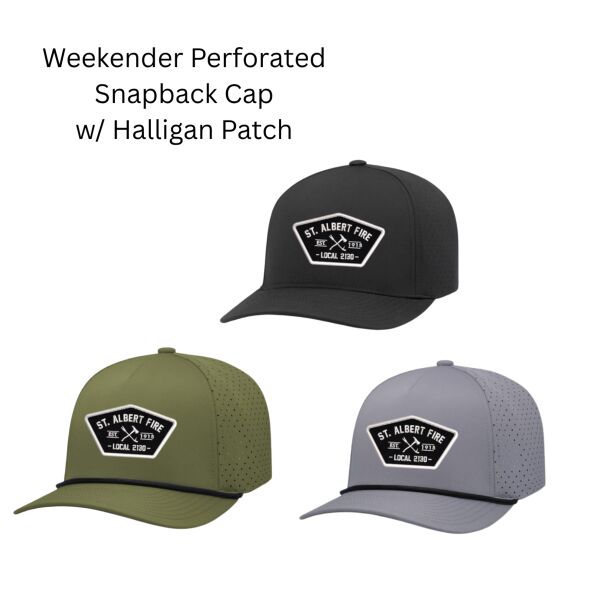 Weekender Perforated Snapback Cap w/Haligan Patch Thumbnail