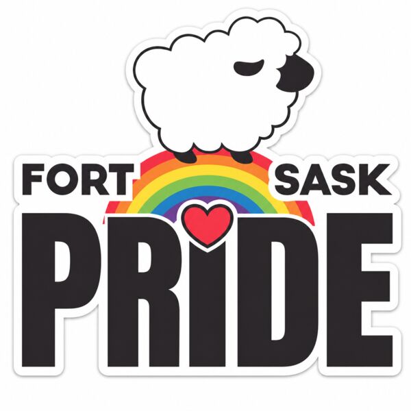Fort Sask Pride Sticker Thumbnail