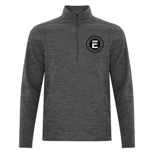 Screen Printed Left Chest - ATC™ DYNAMIC HEATHER FLEECE 1/2 ZIP SWEATSHIRT Thumbnail